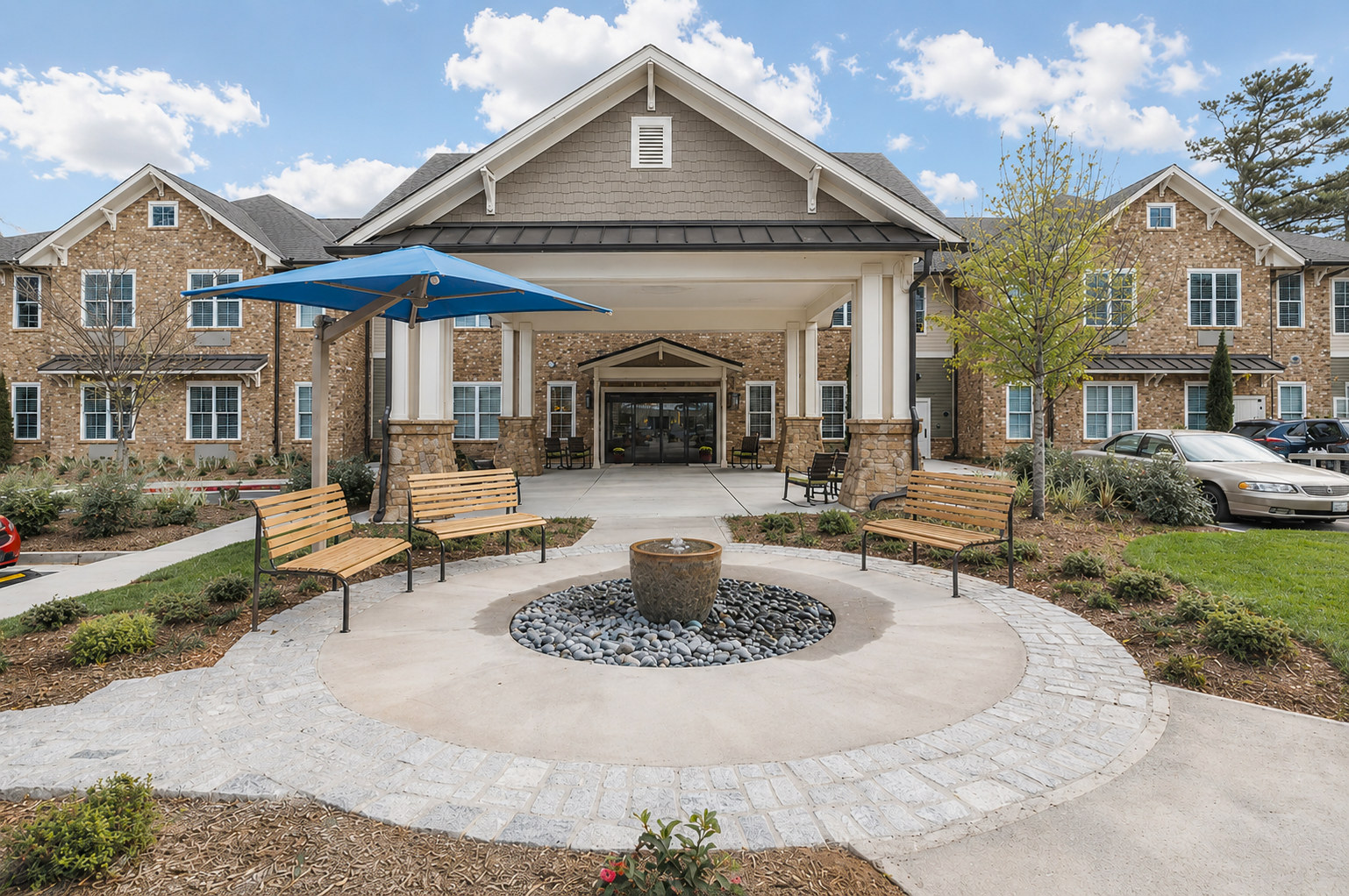 Front entrance of Vitality Living Milton in Milton, GA